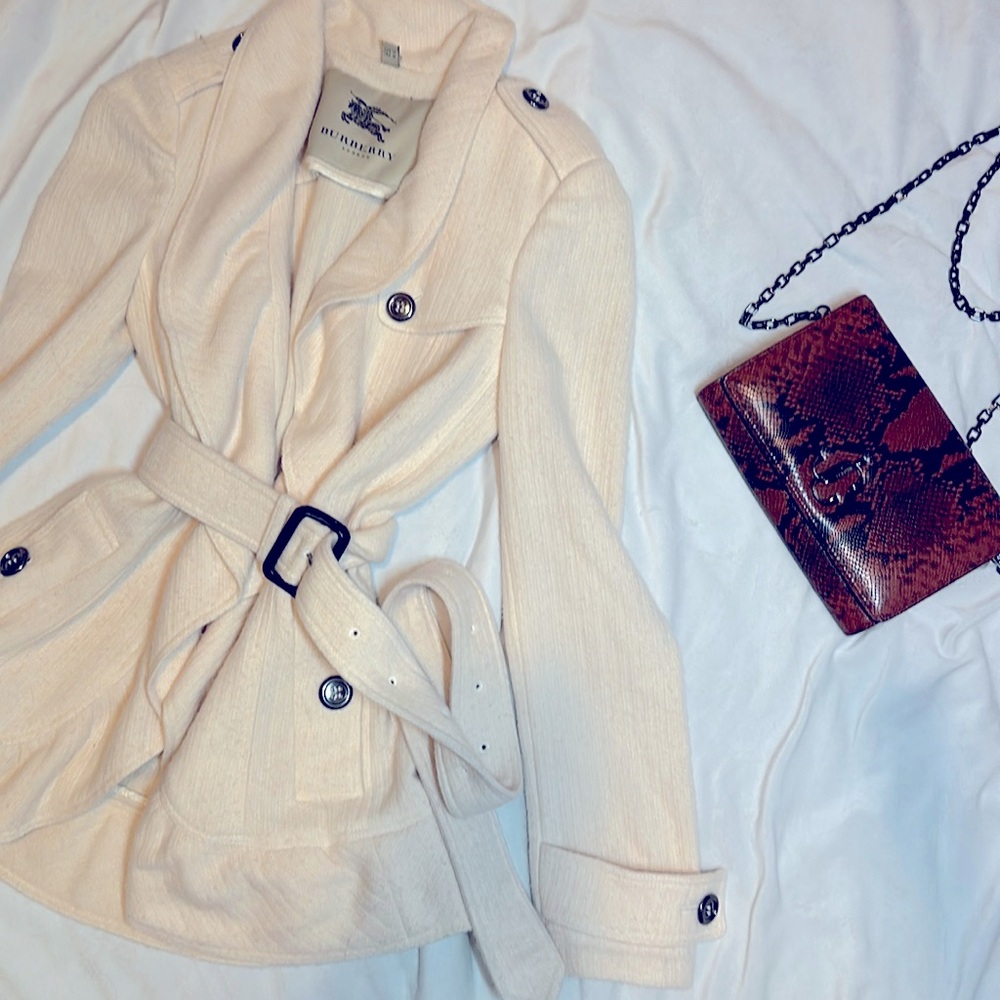 “*Like new*** Burberry London Jacket, cream color, size Small